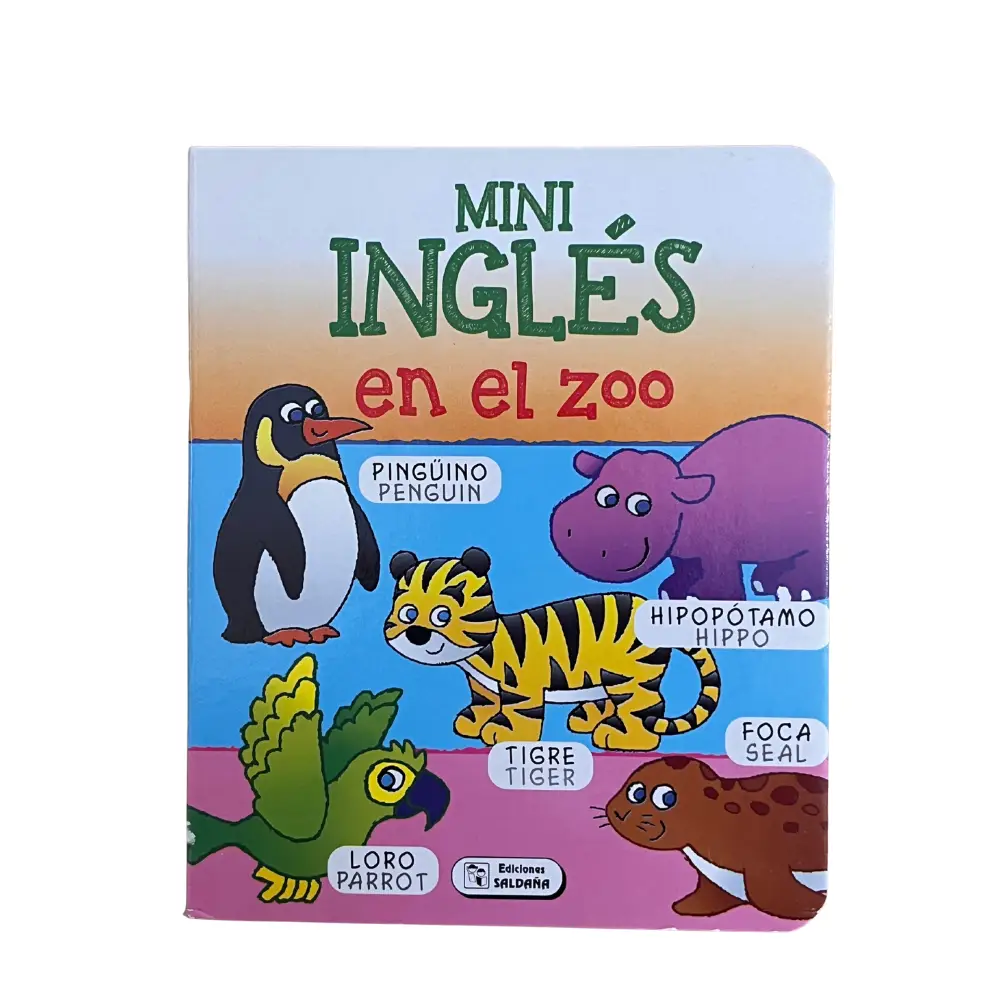 Mini libro mis primeras palabras en inglés infantil